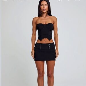 OUTCAST ELLIS MINI BLACK SKIRT